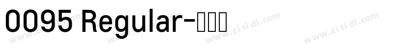 0095 Regular字体转换